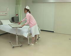 Hot Japanese Carefulness gets banged at health centre hem by a horny patient!